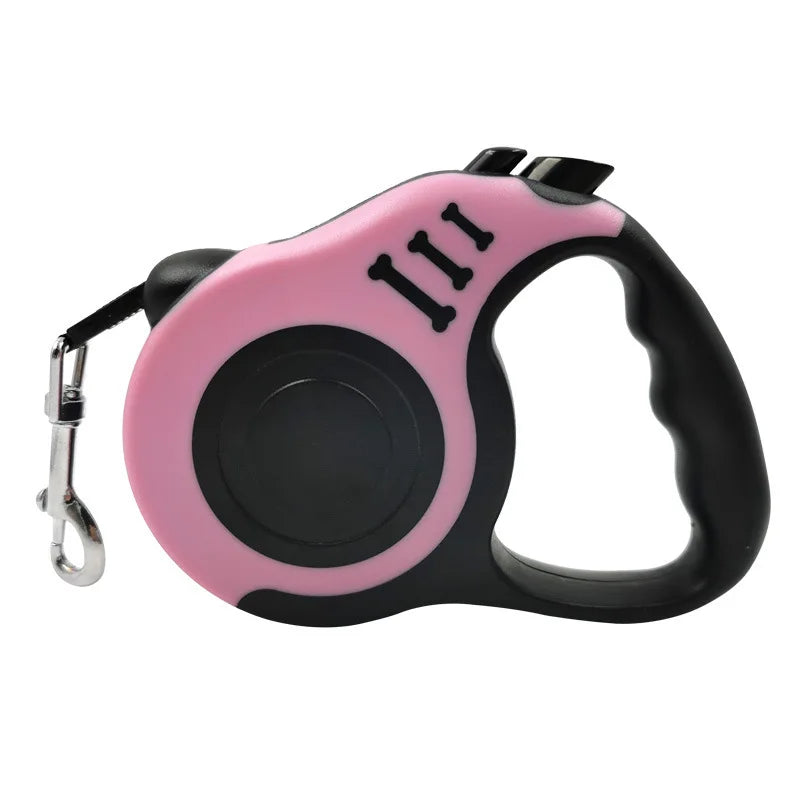 Coleira Retrátil para Cachorro de 3 e 5 metros, para Animais de Estimação, Corda de Tração, Cinto Automático, Coleira Flexível para Cães Pequenos, Médios e Grandes