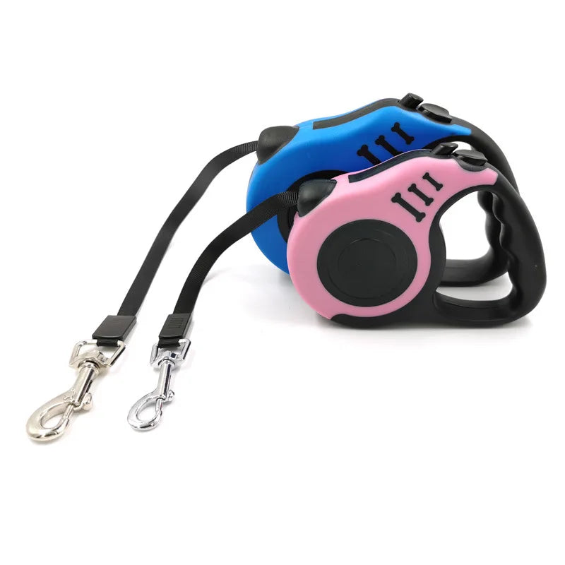 Coleira Retrátil para Cachorro de 3 e 5 metros, para Animais de Estimação, Corda de Tração, Cinto Automático, Coleira Flexível para Cães Pequenos, Médios e Grandes