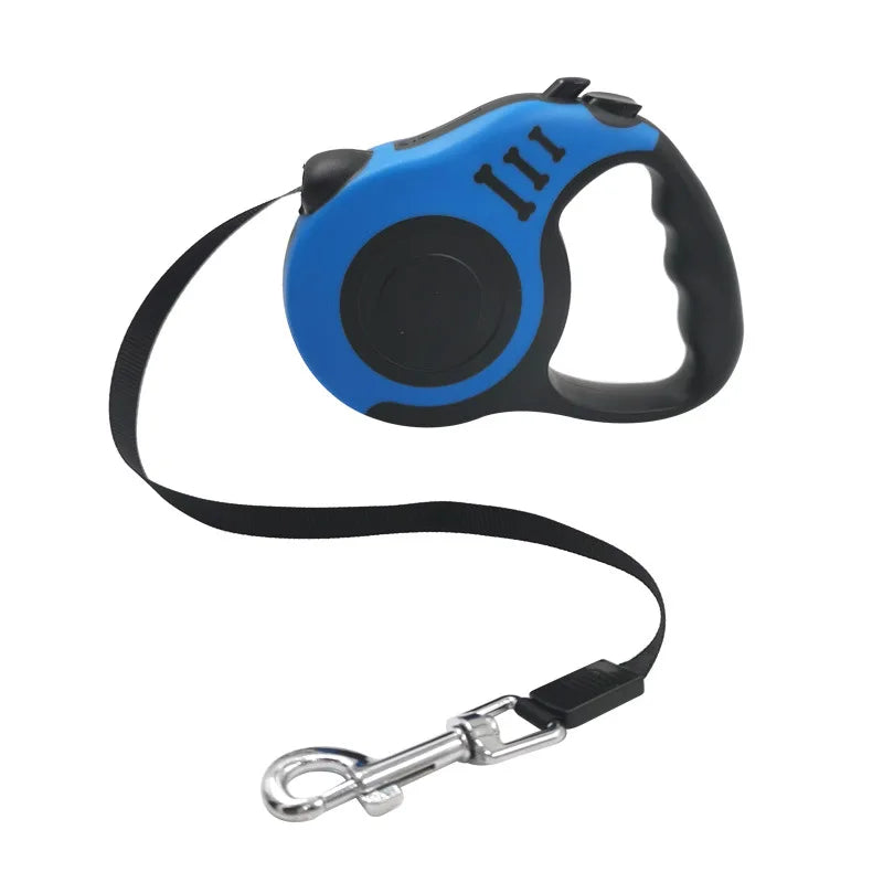 Coleira Retrátil para Cachorro de 3 e 5 metros, para Animais de Estimação, Corda de Tração, Cinto Automático, Coleira Flexível para Cães Pequenos, Médios e Grandes